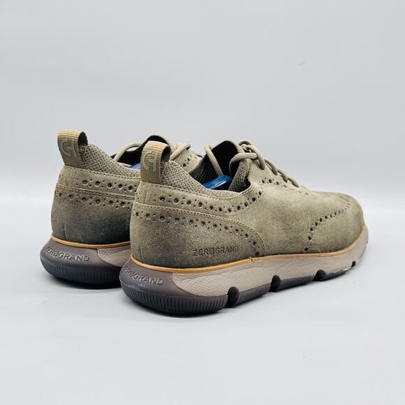 Cole Haan Shoes Mens 10.5 Green Suede Zerogrand Wingtip Oxford Sneakers Comfort main image 4
